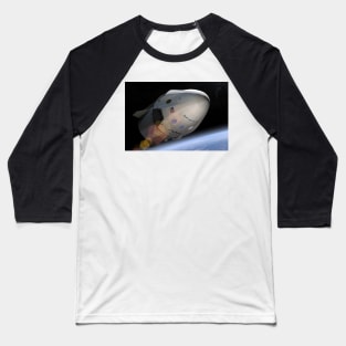 SpaceX's Crew Dragon in orbit, illustration (C030/9050) Baseball T-Shirt